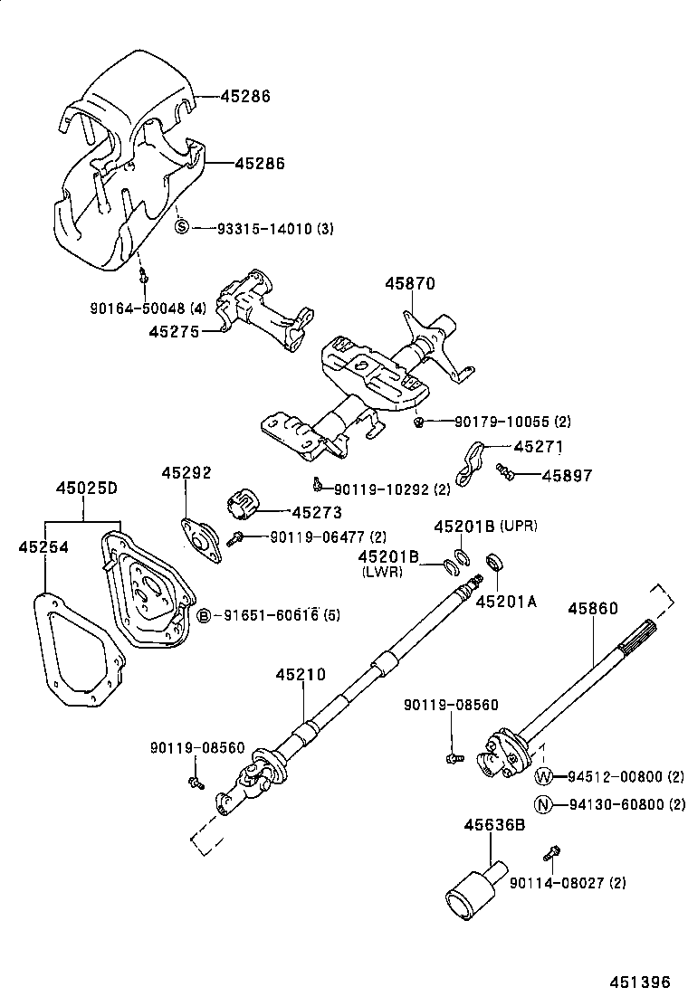 تلسکوپی کامل فرمان و قاب فرمان هایلوکس