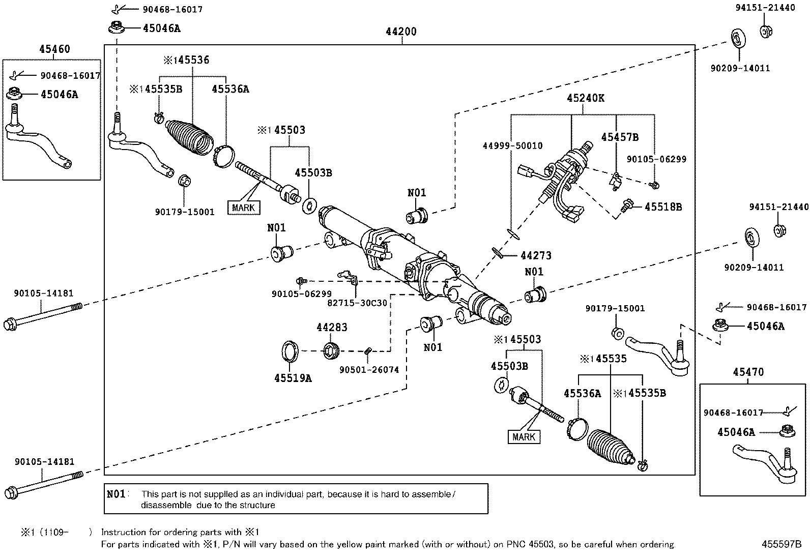 جعبه فرمان به همراه قطعات LS