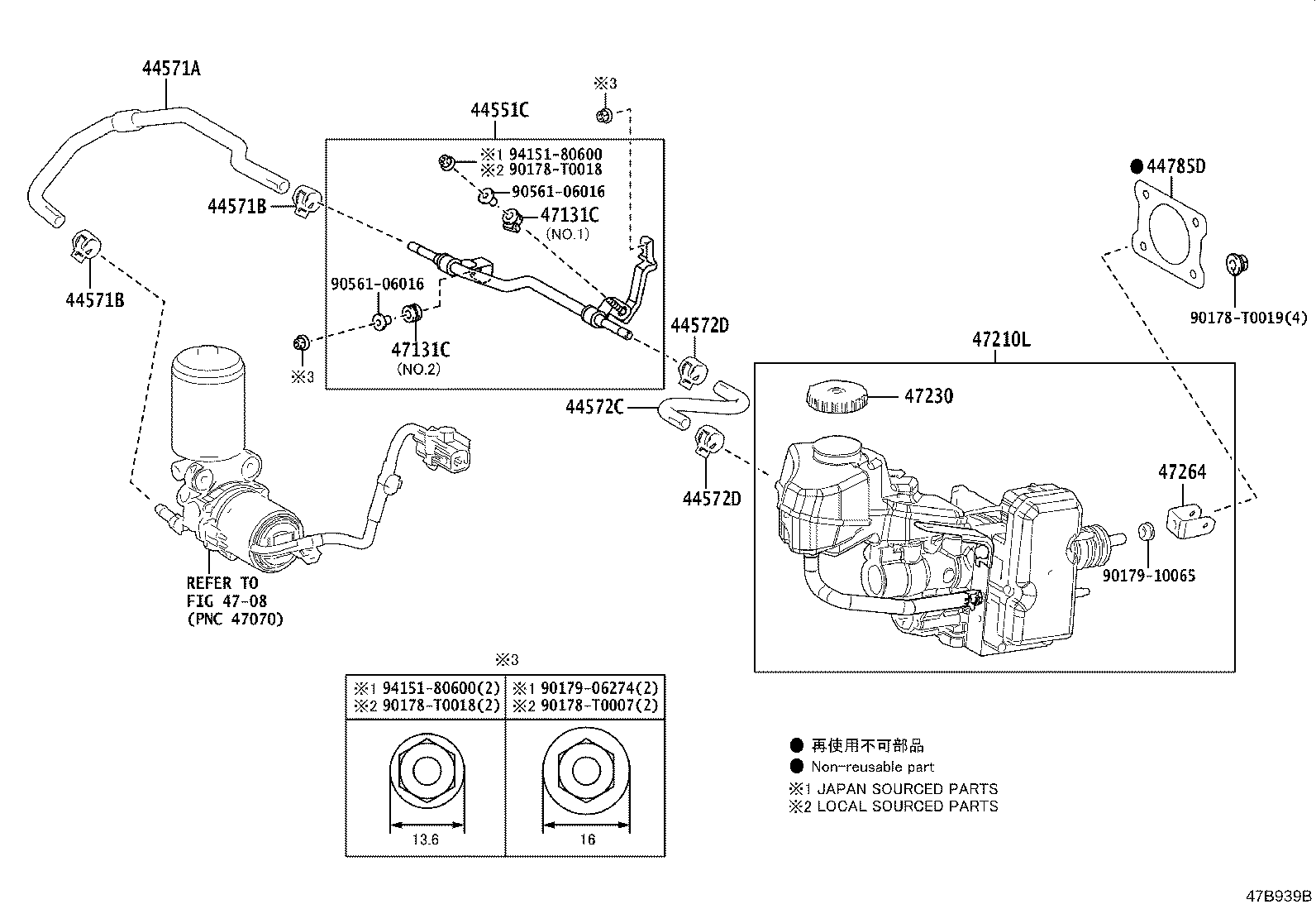 4702:BRAKE MASTER CYLINDER COROLLA