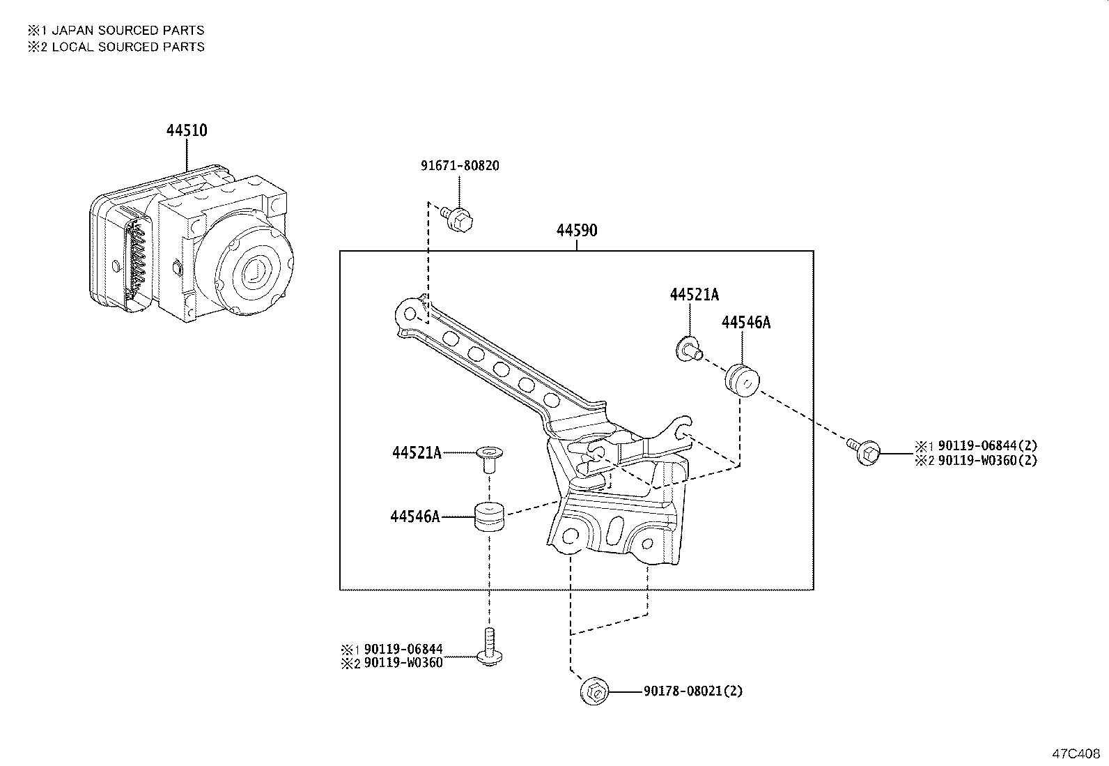 پمپ ABS یاریس