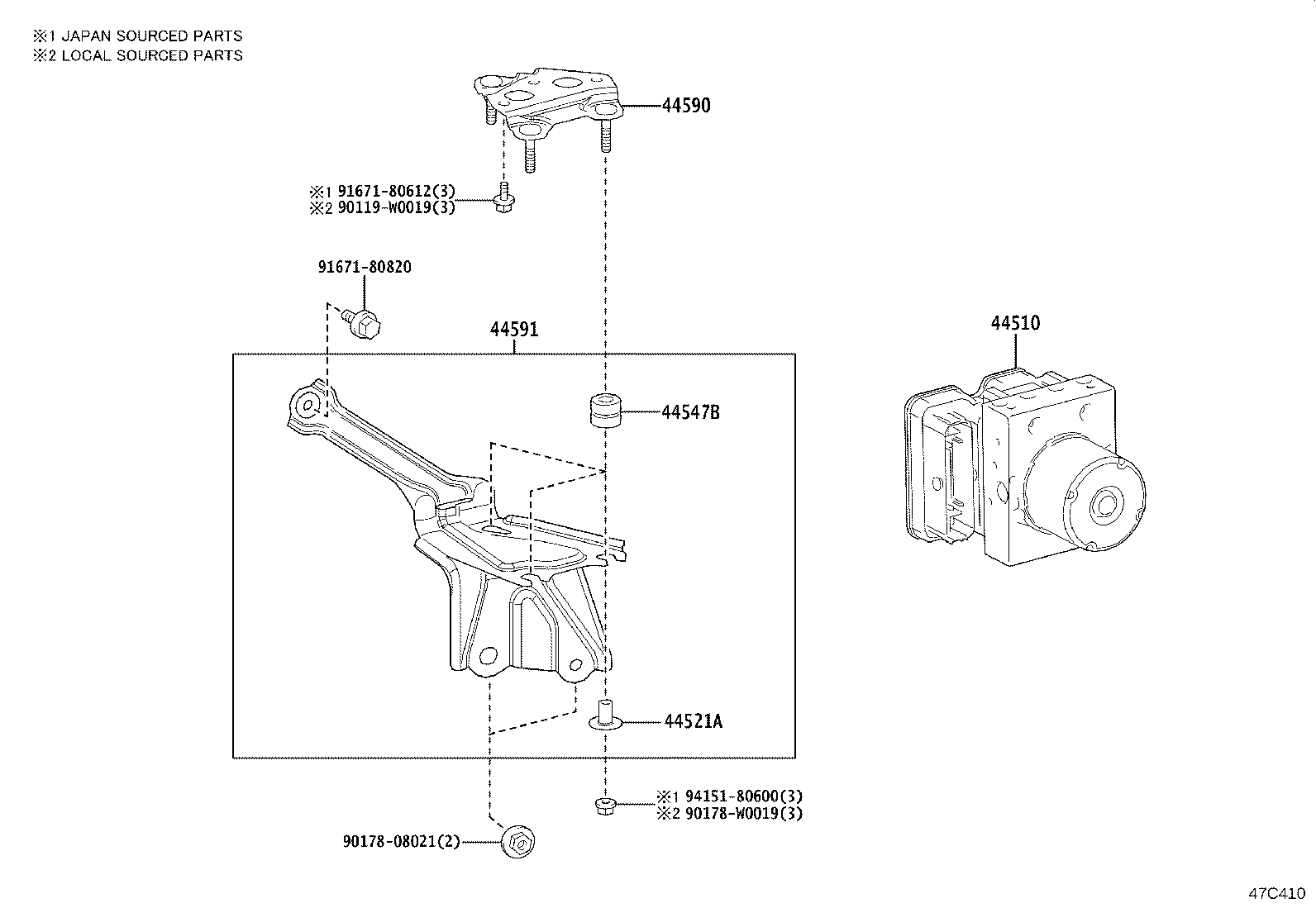 پمپ ABS یاریس