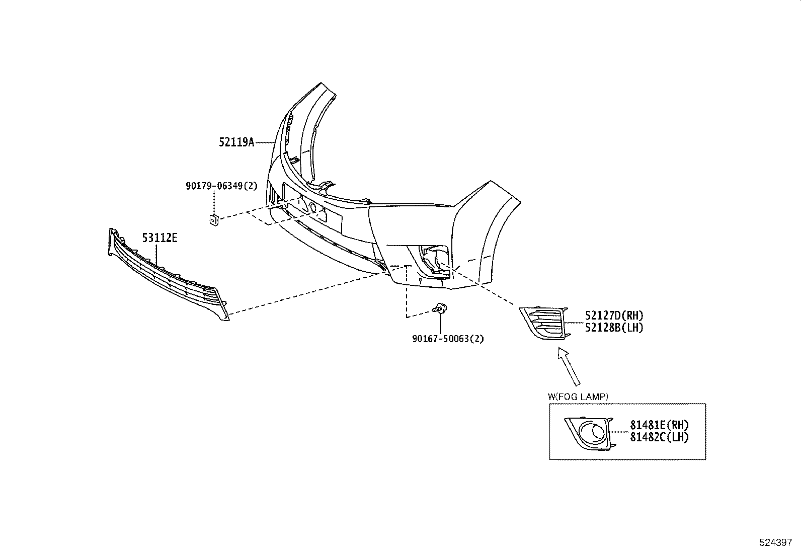 سپر جلو و قطعات زیر مجموعه ان کرولا