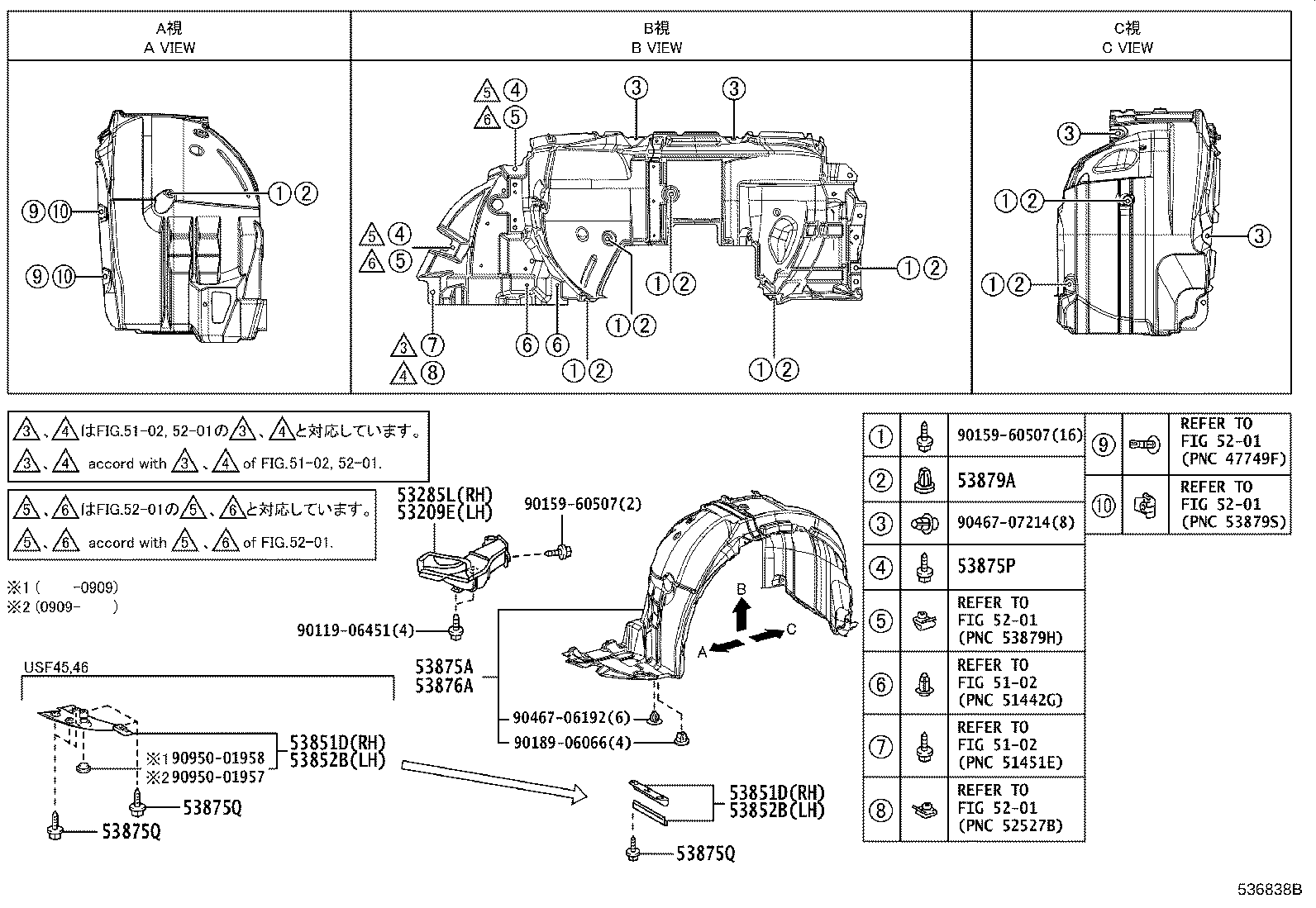 کاپوت و گلگیر جلو LS
