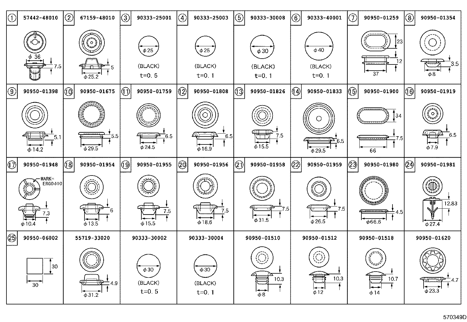 HOLE PLUG RX350
