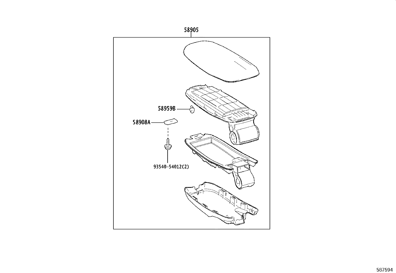 کنسول وسط و متعلقات آن یاریس