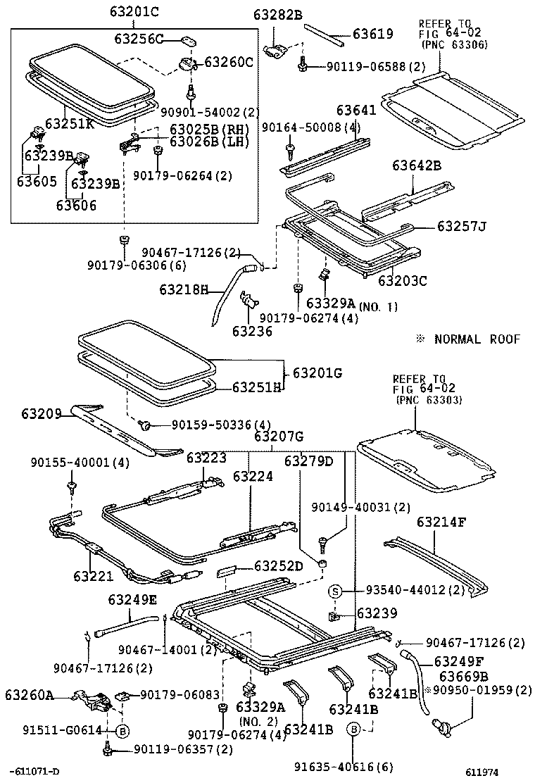 سقف و سانروف ‌ یاریس