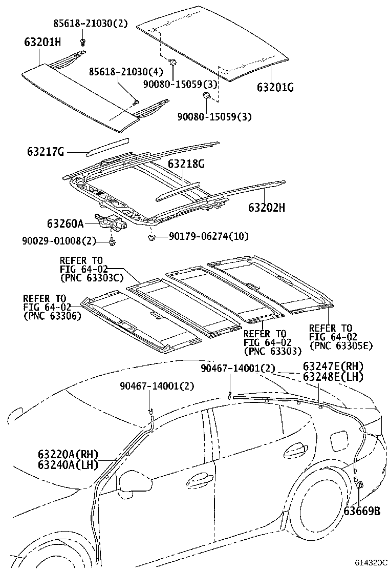 سقف و سانروف ‌ ES250
