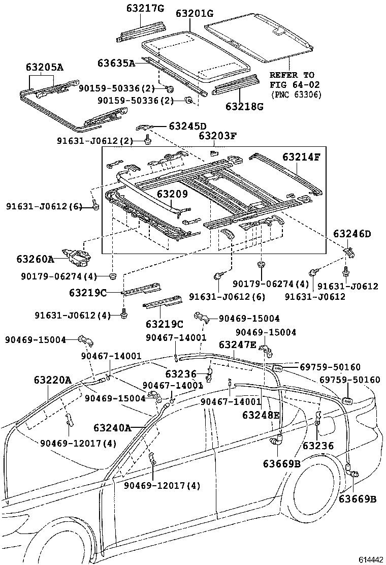 سقف و سانروف ‌ LS