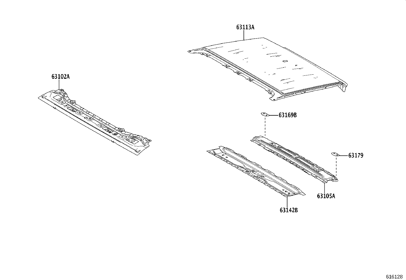 سقف و قطعات ان راوفور