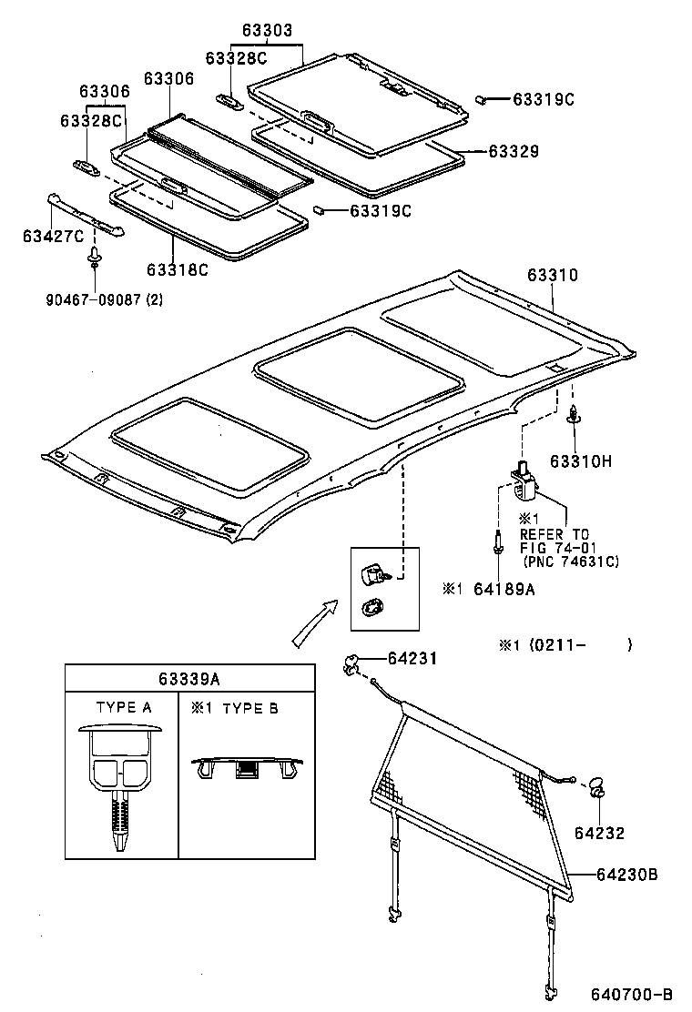نمدی سقف یاریس