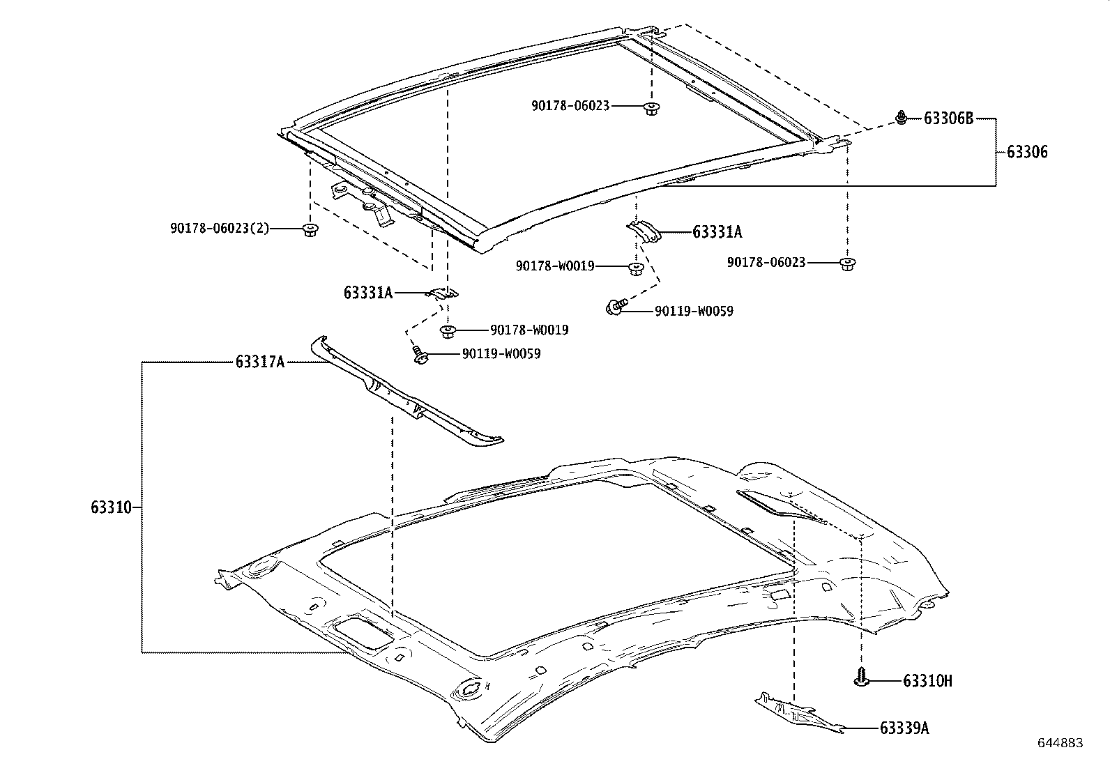 نمدی سقف یاریس
