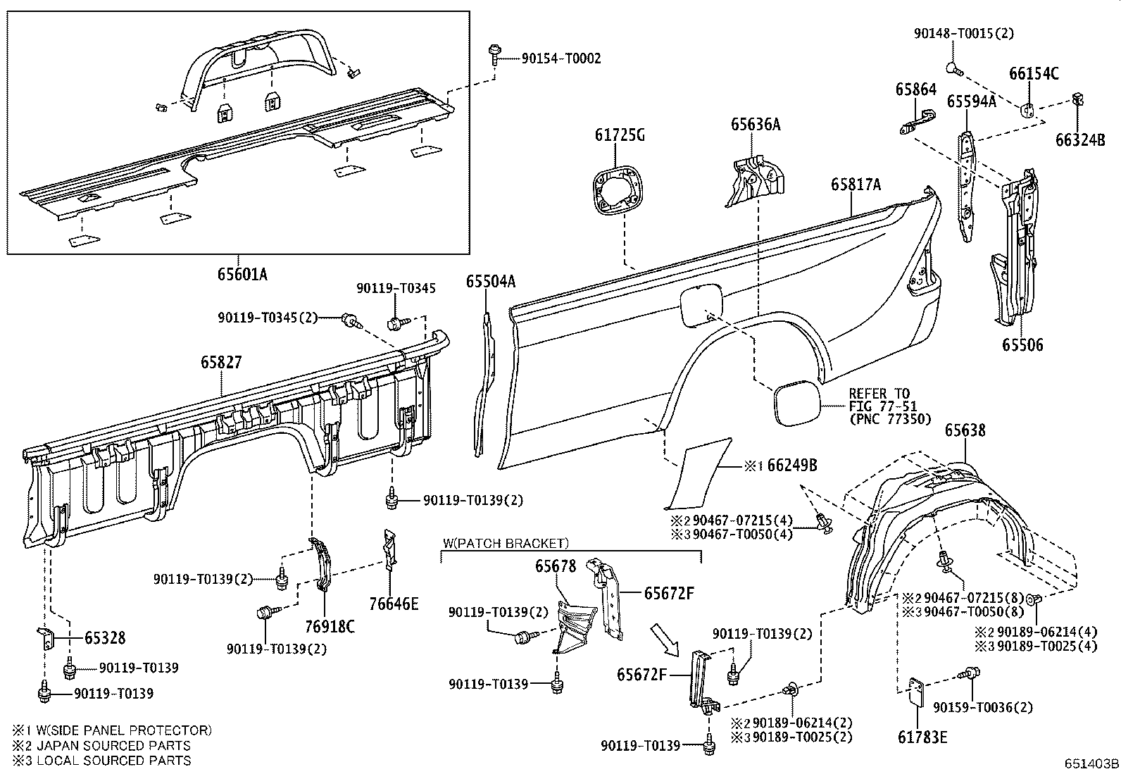 پلنهای بغل هایلوکس