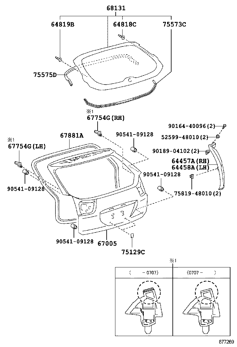 درب عقب و قطعات ان RX350