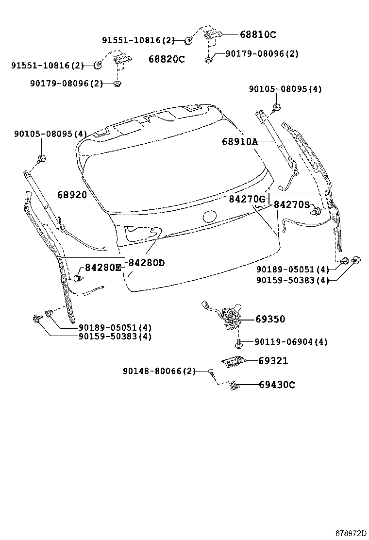دستگیره و قفل در عقب NX