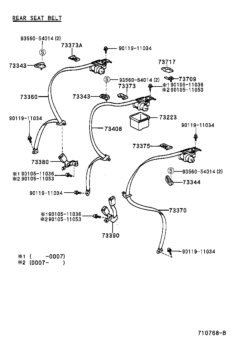 مجموعه کمربند ها و صندلی جلو GS