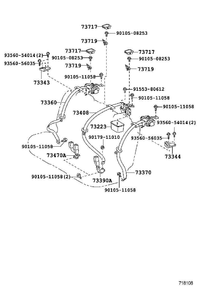 مجموعه کمربند ها و صندلی جلو LS