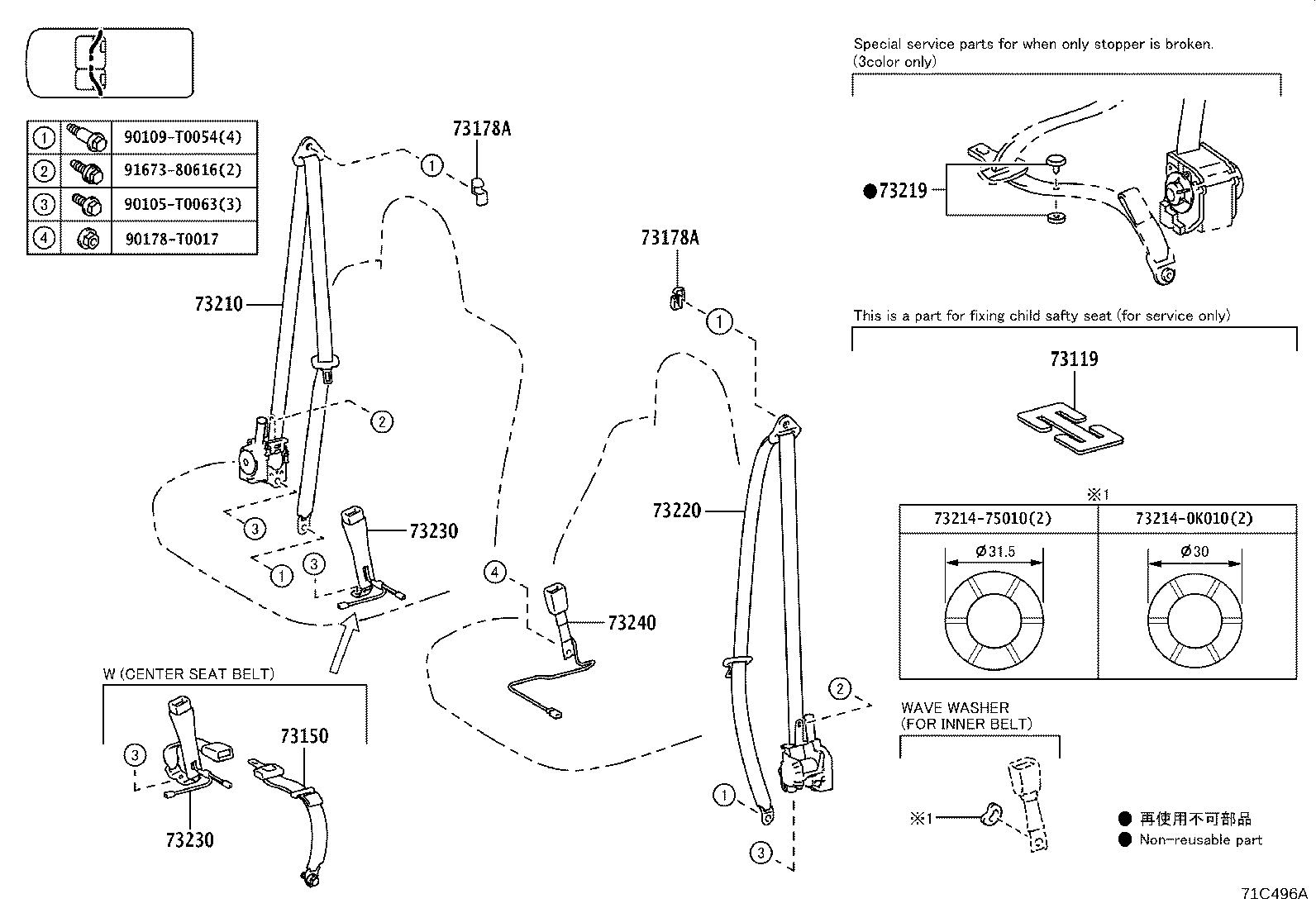کمربندها صندلی هایلوکس