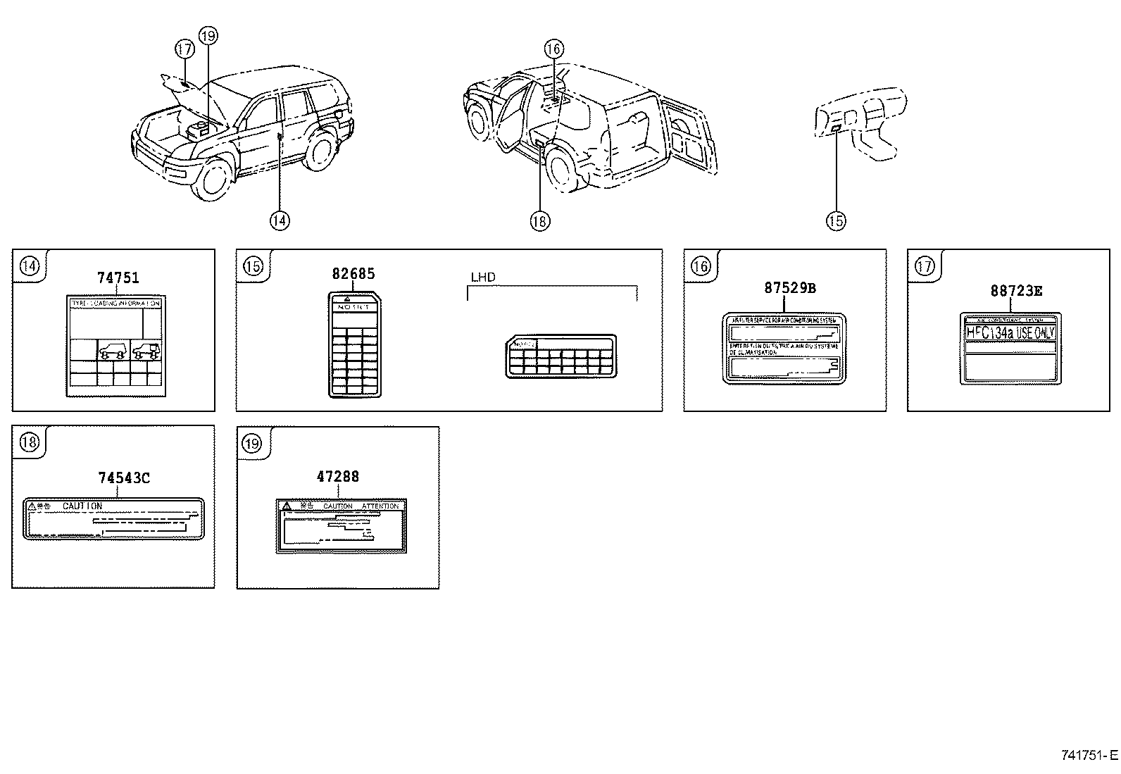 برچسب هشدار پرادو
