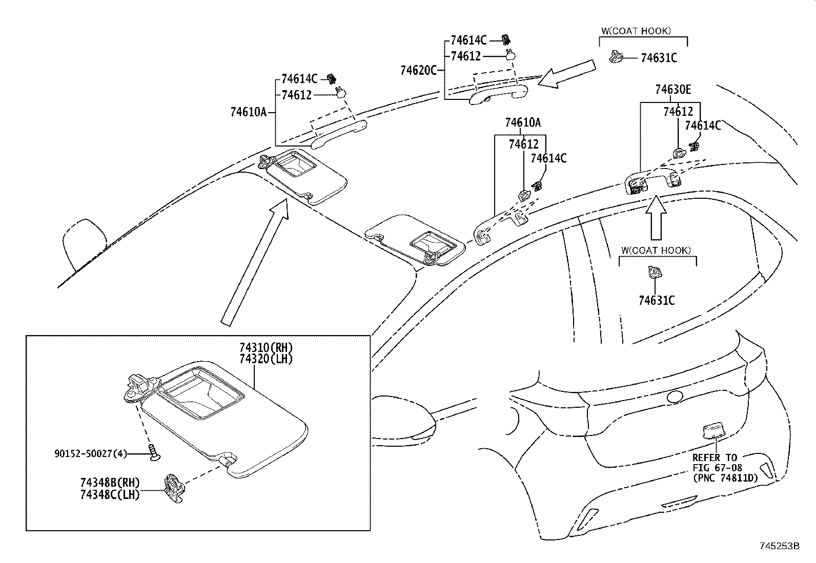 افتاب گیرها و قابهای کیدهای شیشه بالا برها یاریس