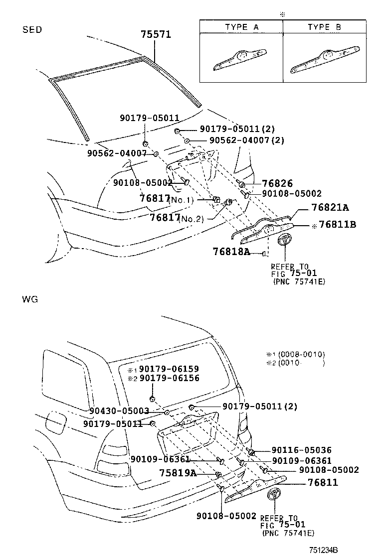 زه و ارم روی صندوق عقب کرولا