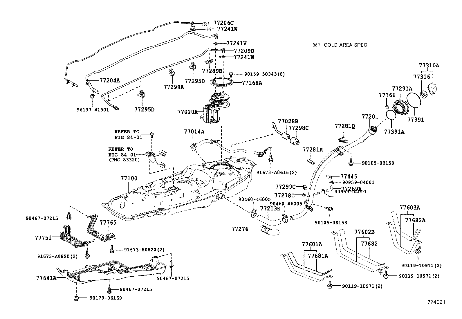 باک اصلی و باک زاپاس و پمپ بنزین راوفور