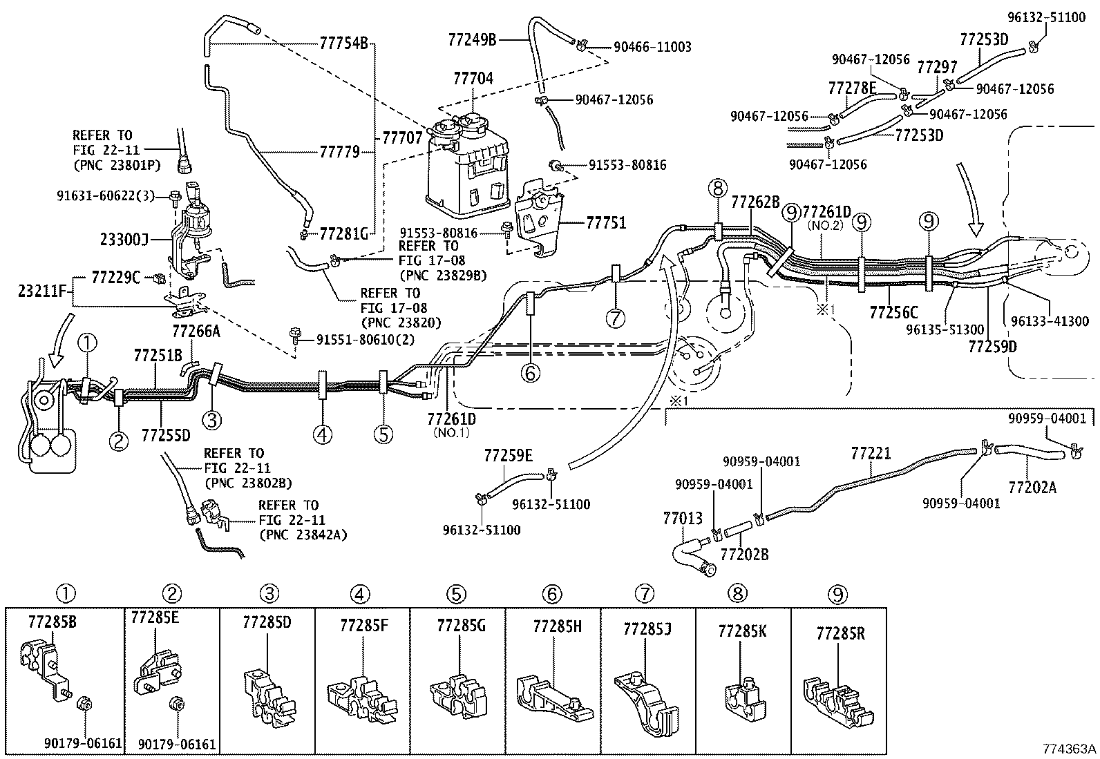 باک اصلی و باک زاپاس و پمپ بنزین پرادو