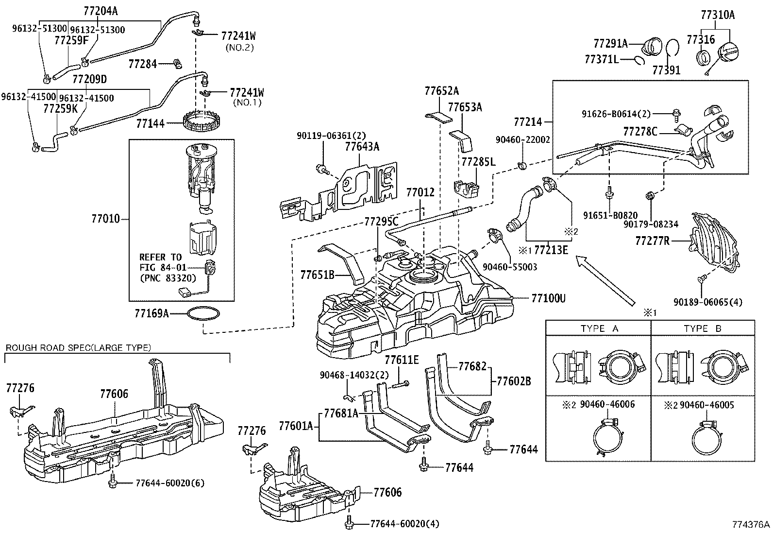باک اصلی و باک زاپاس و پمپ بنزین لندکروزر