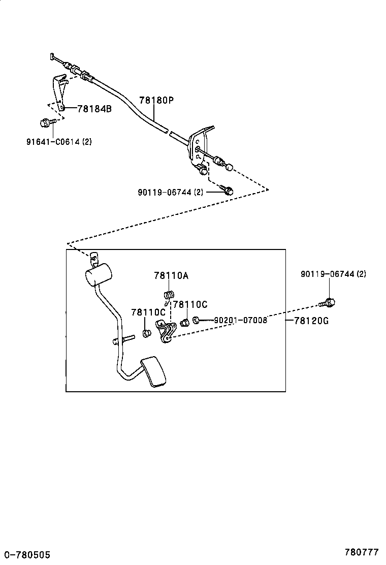 پدال گاز راوفور