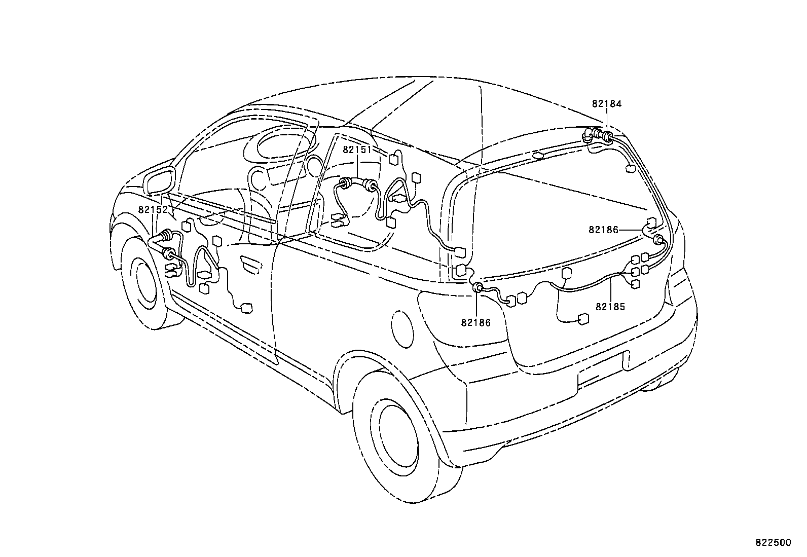 مجموعه دسته سیم های بدنه یاریس