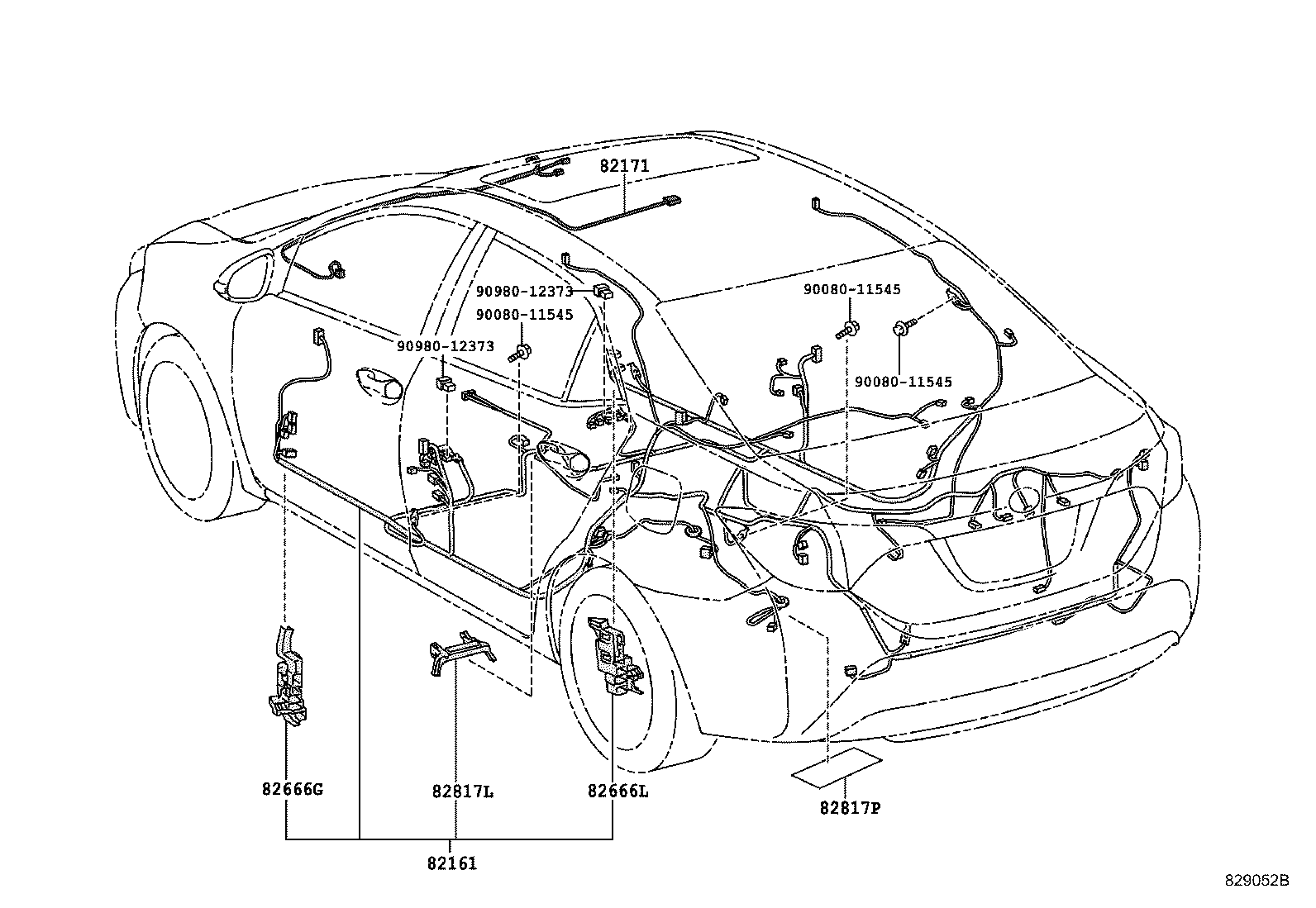 مجموعه دسته سیم های بدنه کرولا
