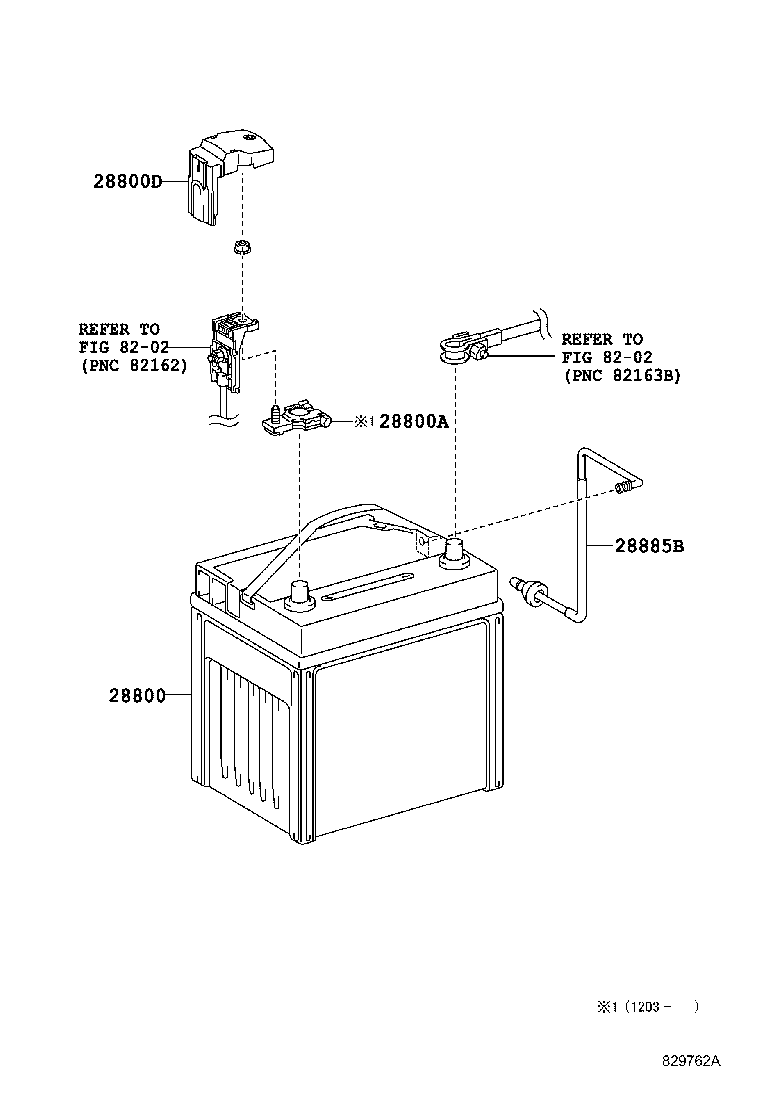 باطری و کابل و بست باطری کمری