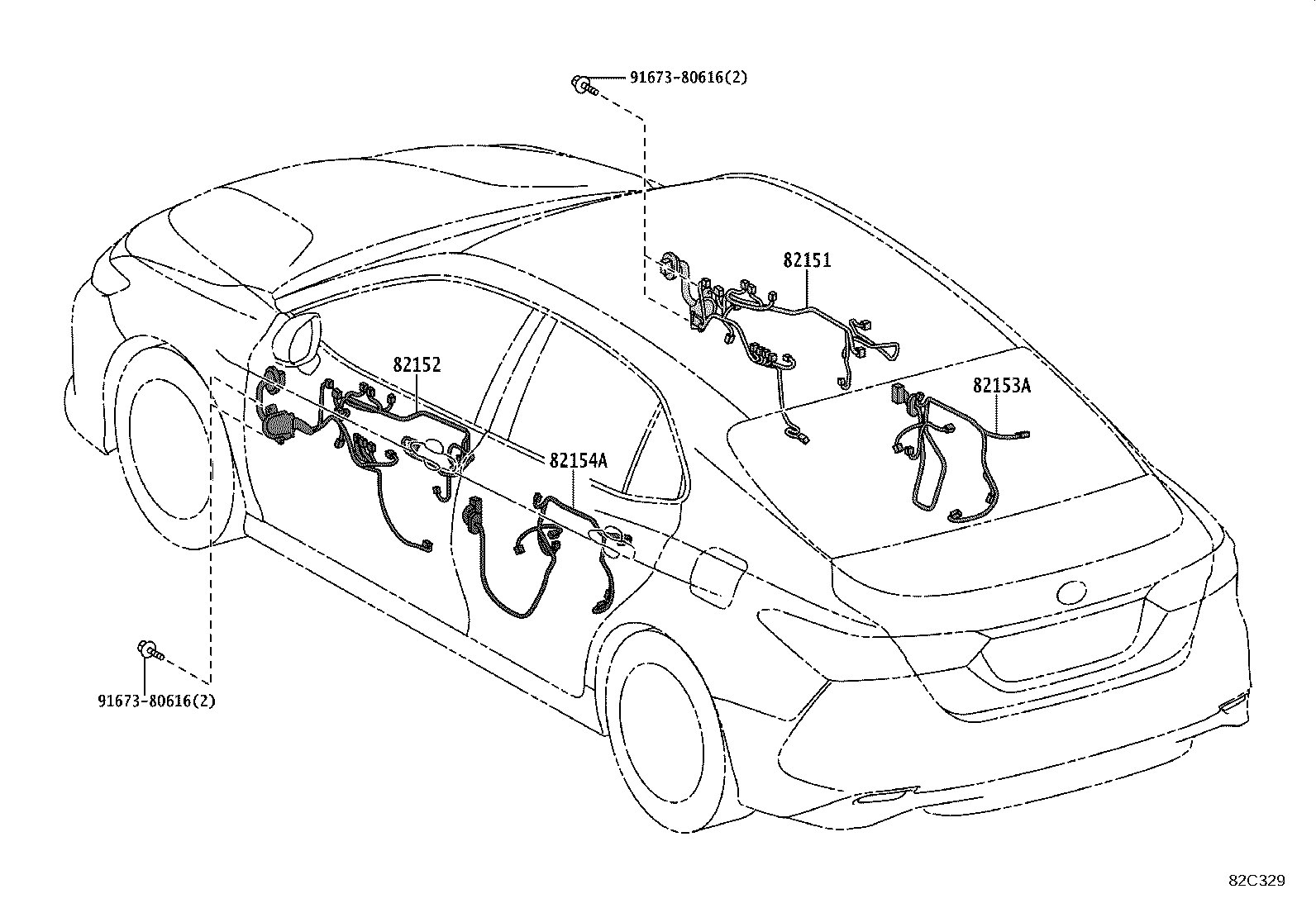 مجموعه دسته سیم های بدنه کمری