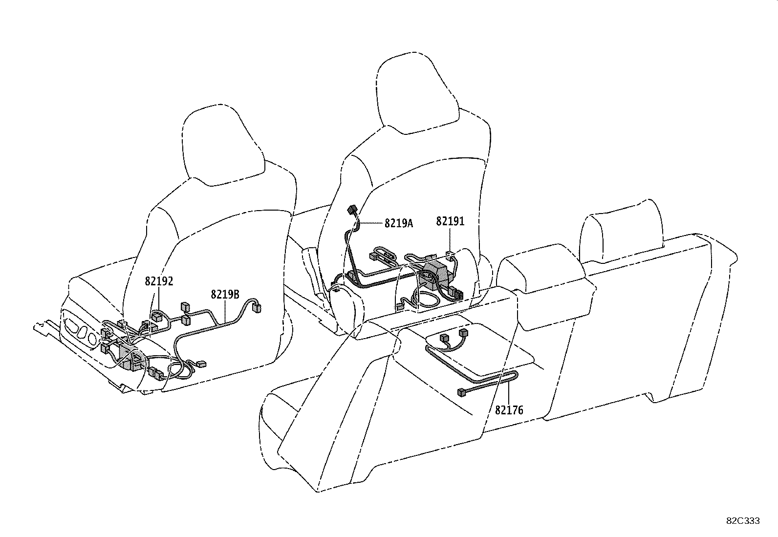مجموعه دسته سیم های بدنه کمری