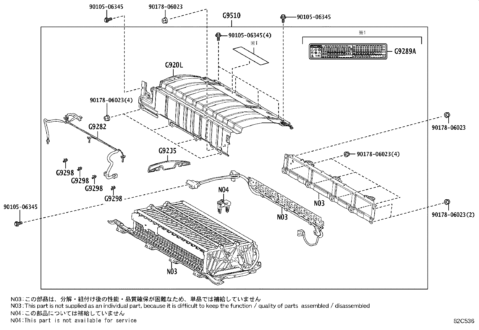 باطری و کابل و بست باطری کرولا