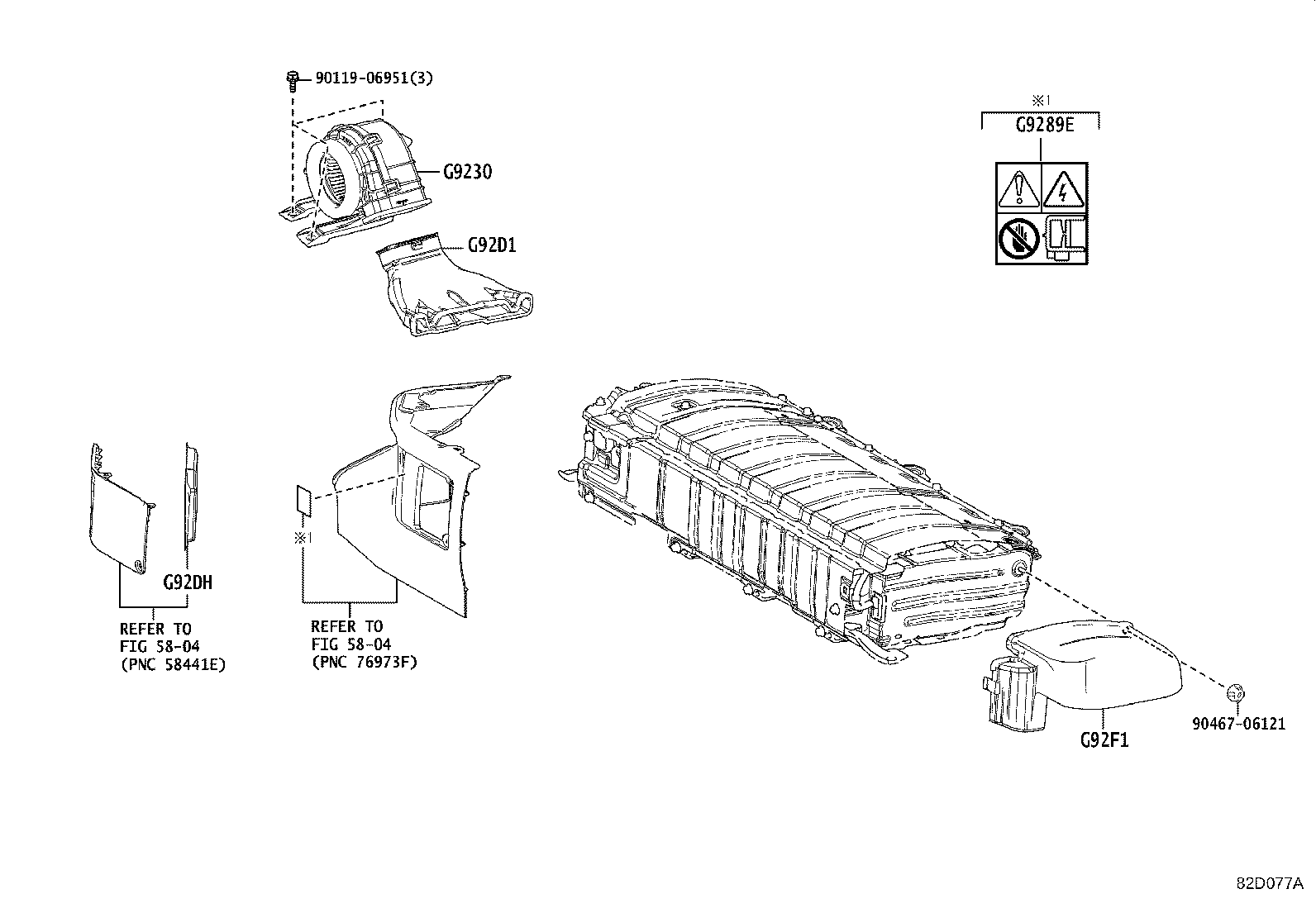 باطری و کابل و بست باطری کرولا
