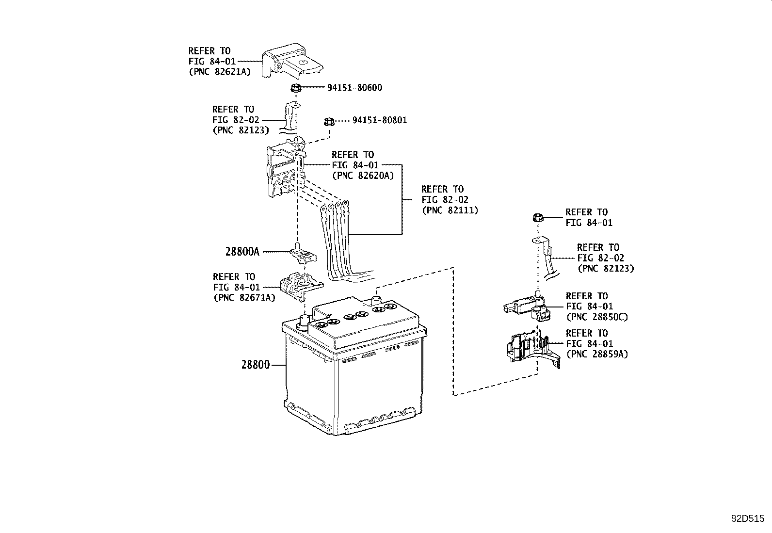 8201:BATTERY & BATTERY CABLE COROLLA