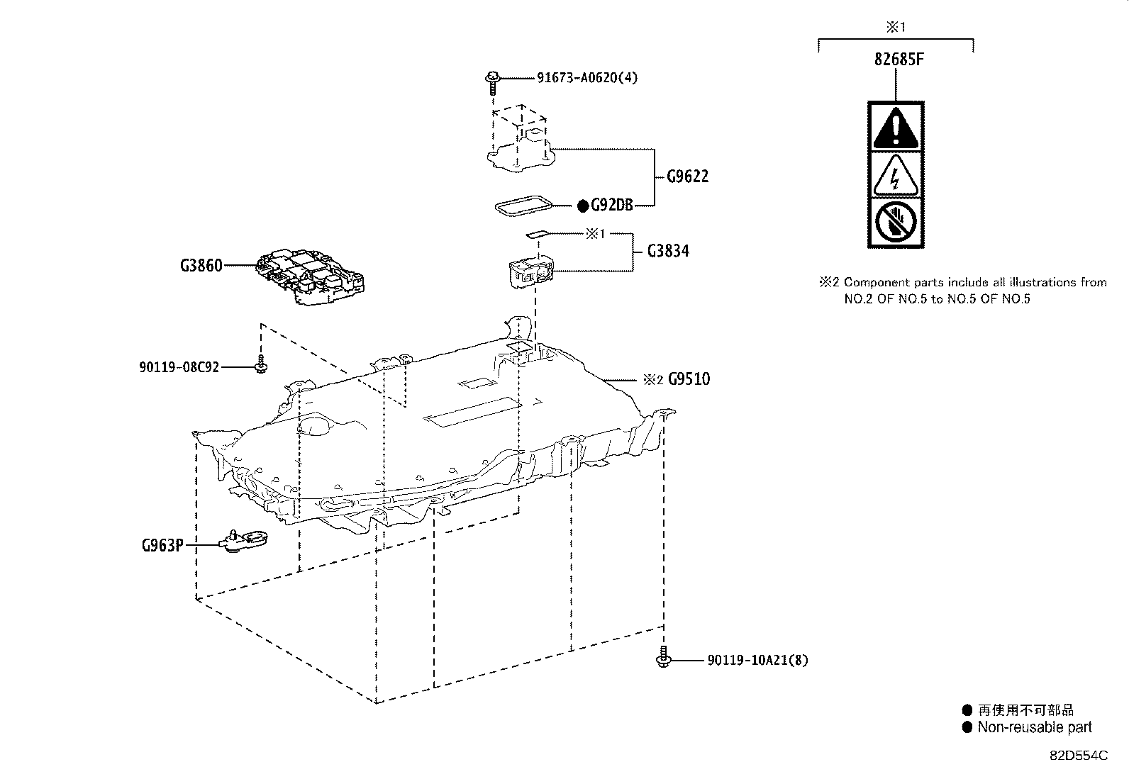 باطری و کابل و بست باطری راوفور