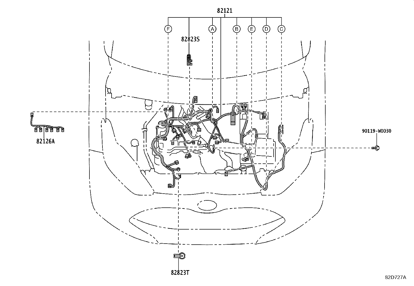 مجموعه دسته سیم های بدنه یاریس
