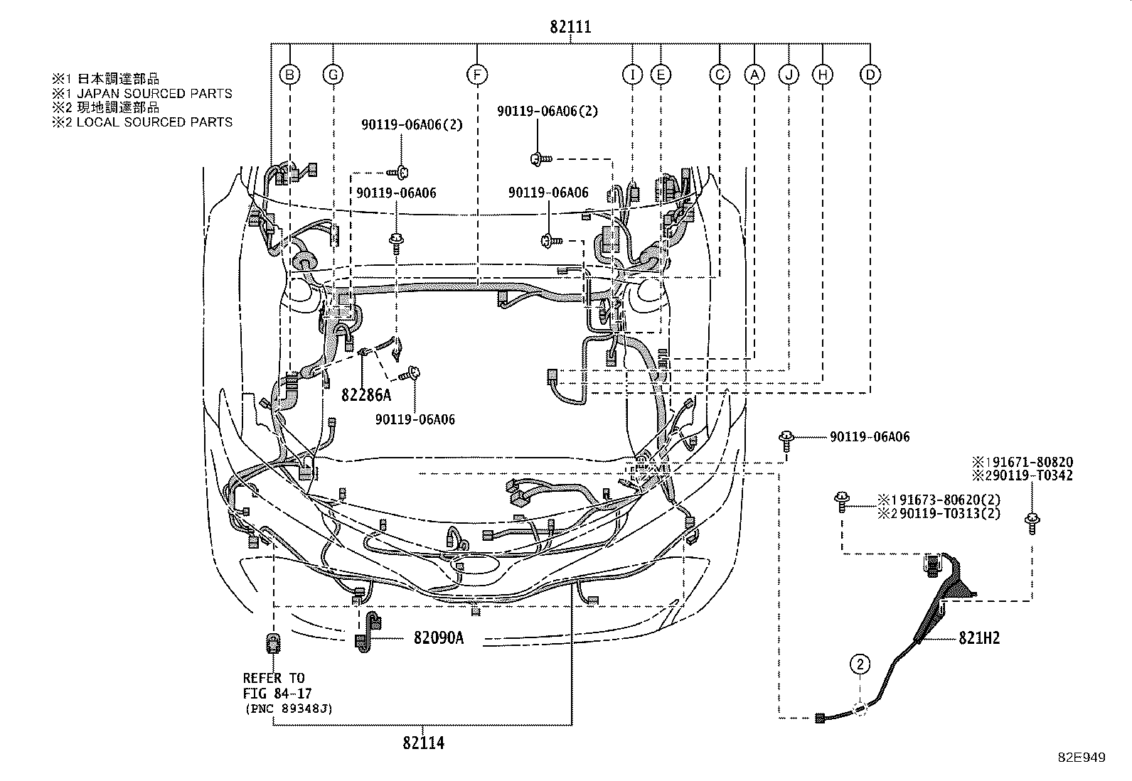 مجموعه دسته سیم های بدنه کمری