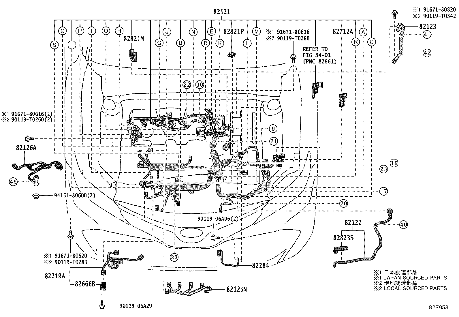 مجموعه دسته سیم های بدنه کمری