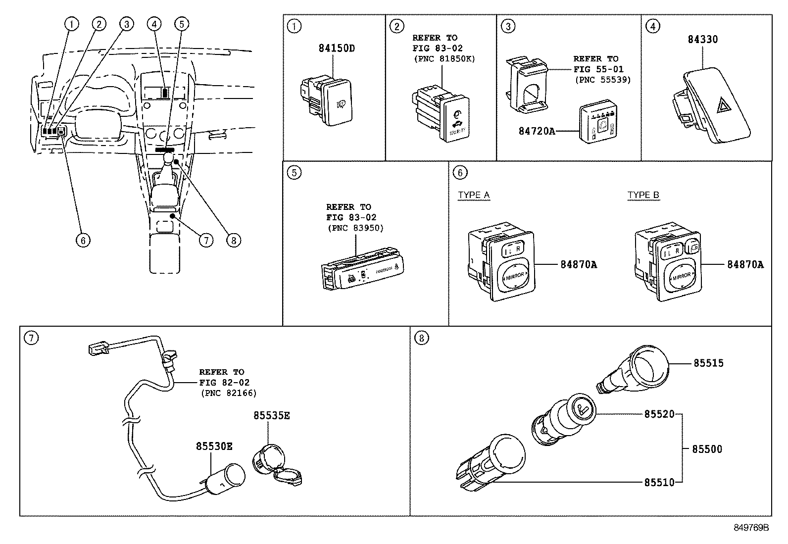 مجموعه سنسورها کرولا