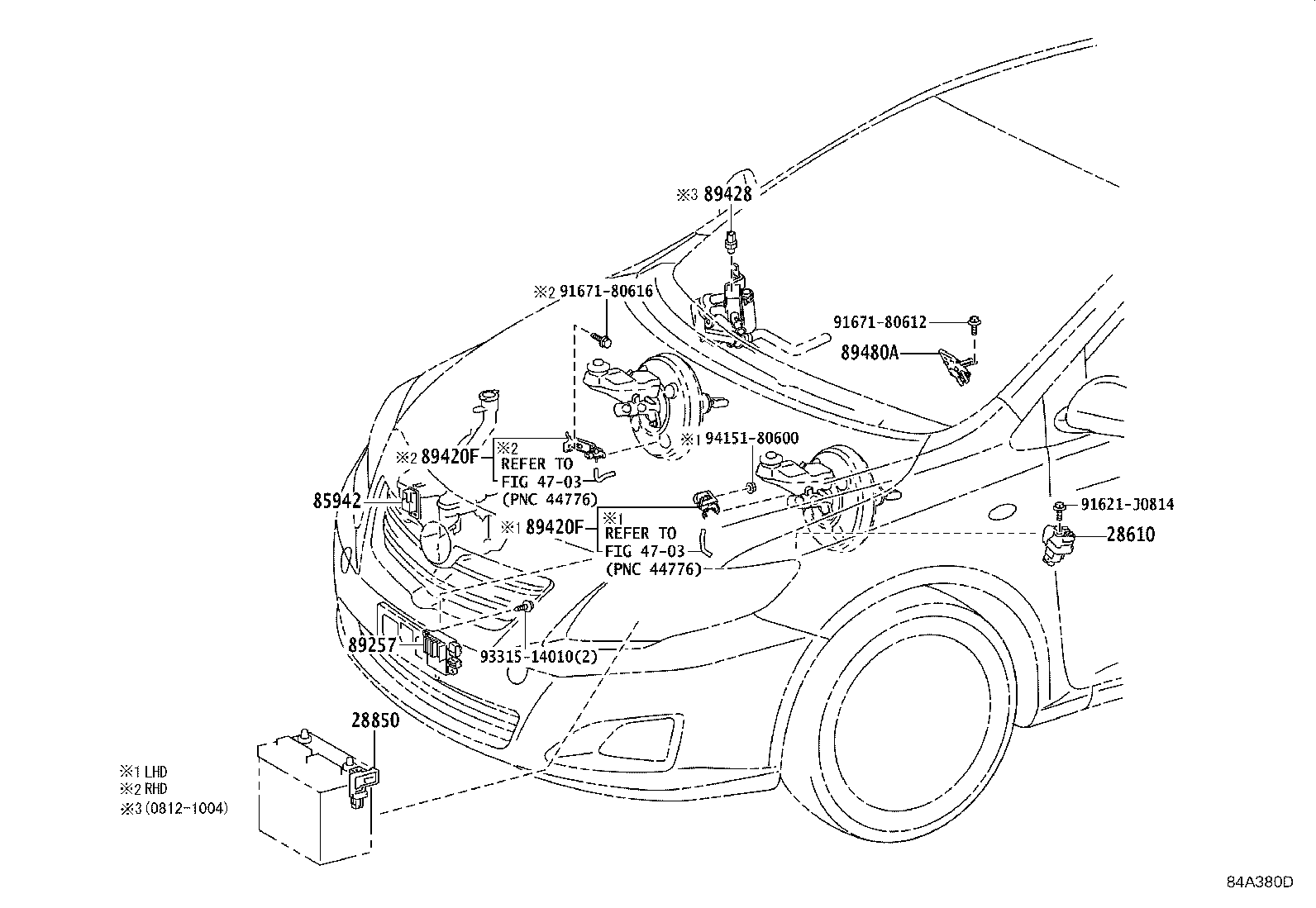 مجموعه سنسورها کرولا