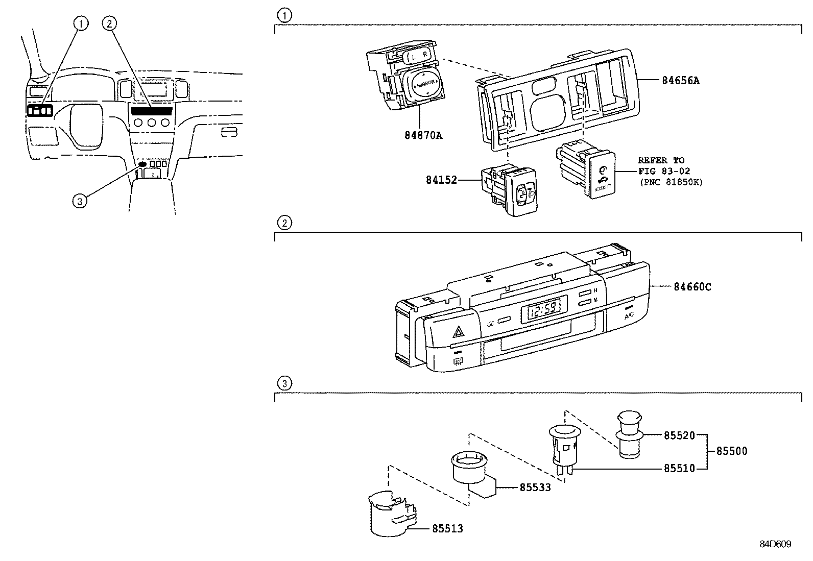 مجموعه سنسورها کرولا