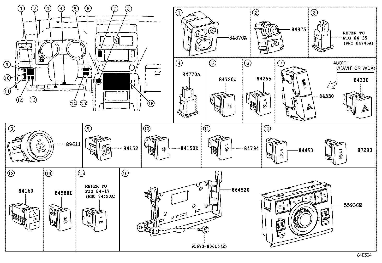 مجموعه سنسورها لندکروزر