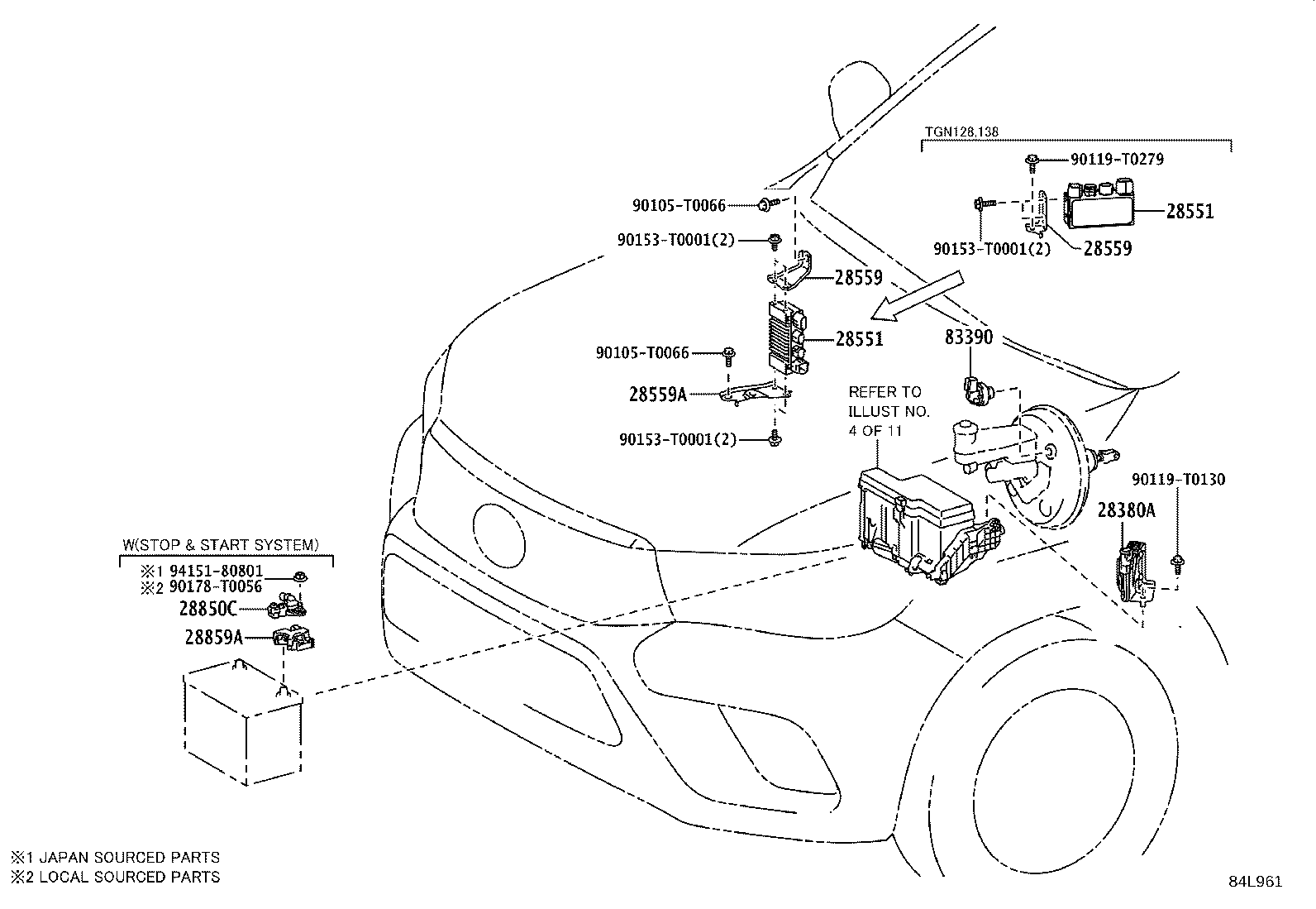مجموعه سنسورها هایلوکس