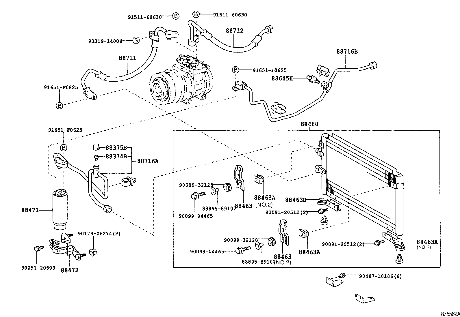 لوله های و رادیاتور کولر هایلوکس