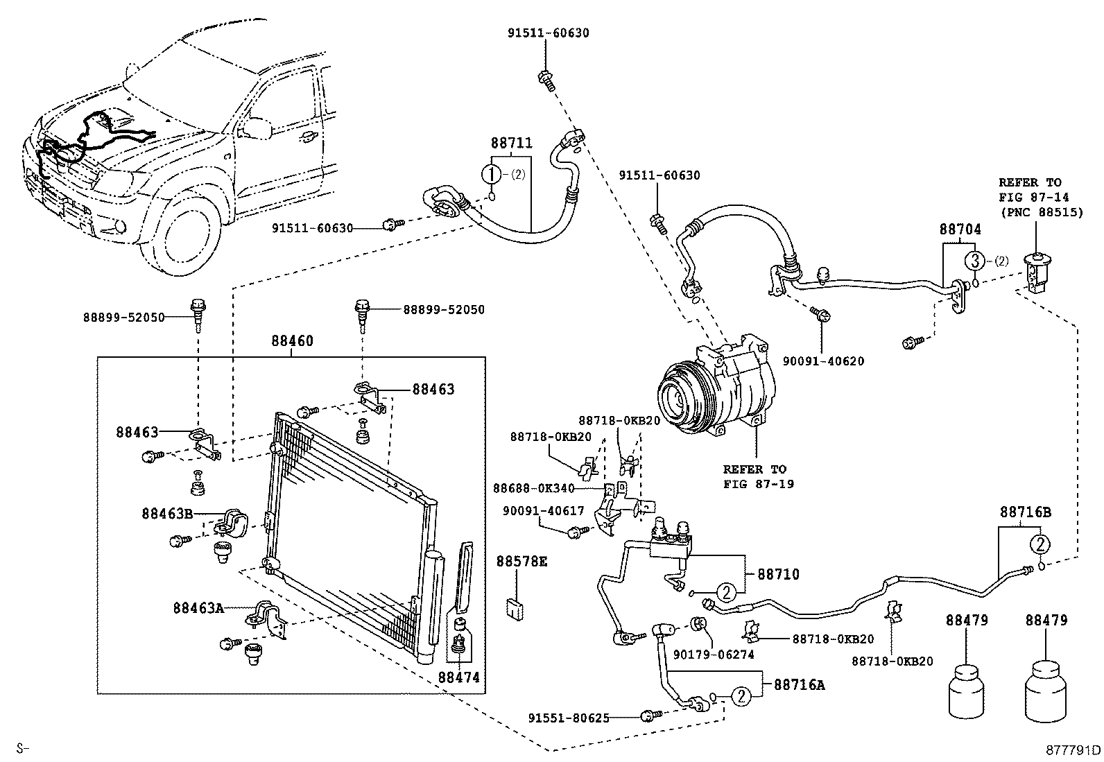 لوله های و رادیاتور کولر هایلوکس