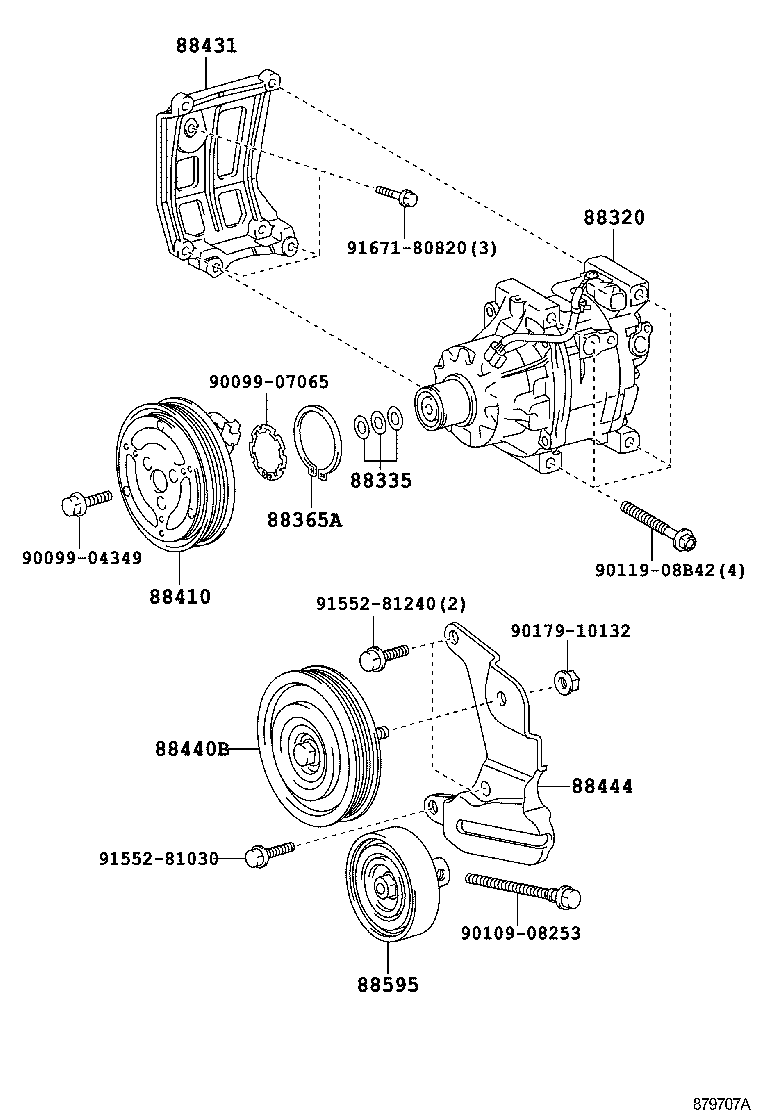 کمپرسور کولر کرولا