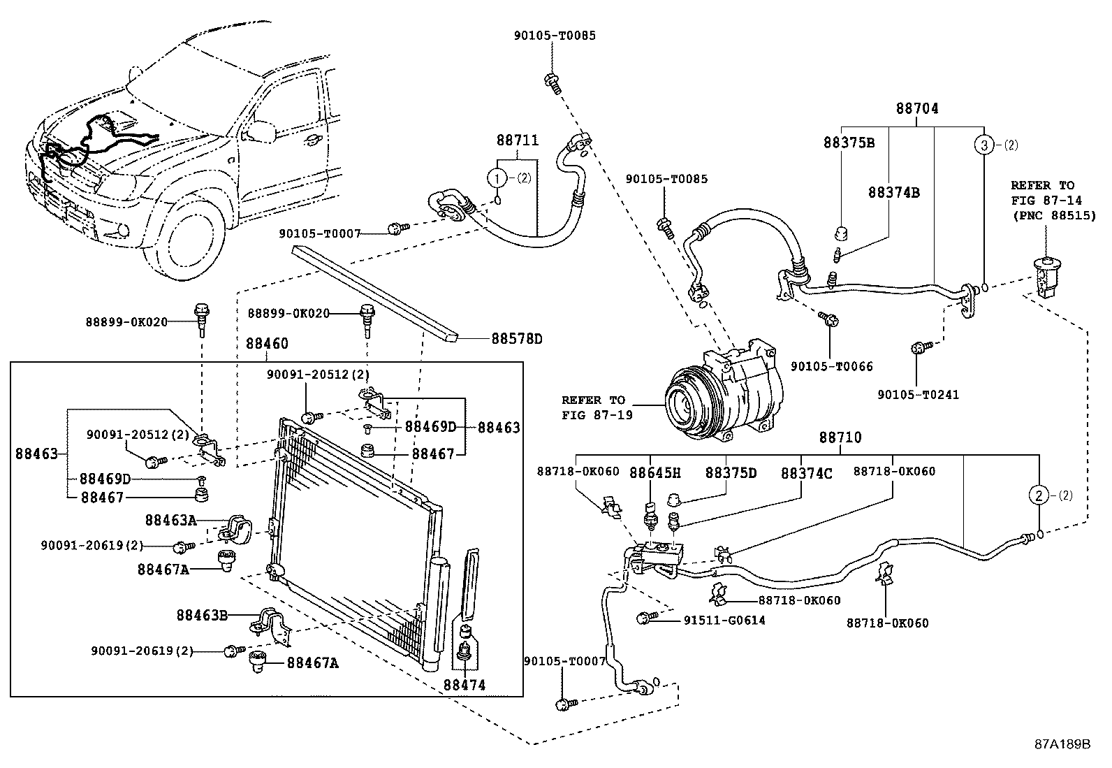 لوله های و رادیاتور کولر هایلوکس
