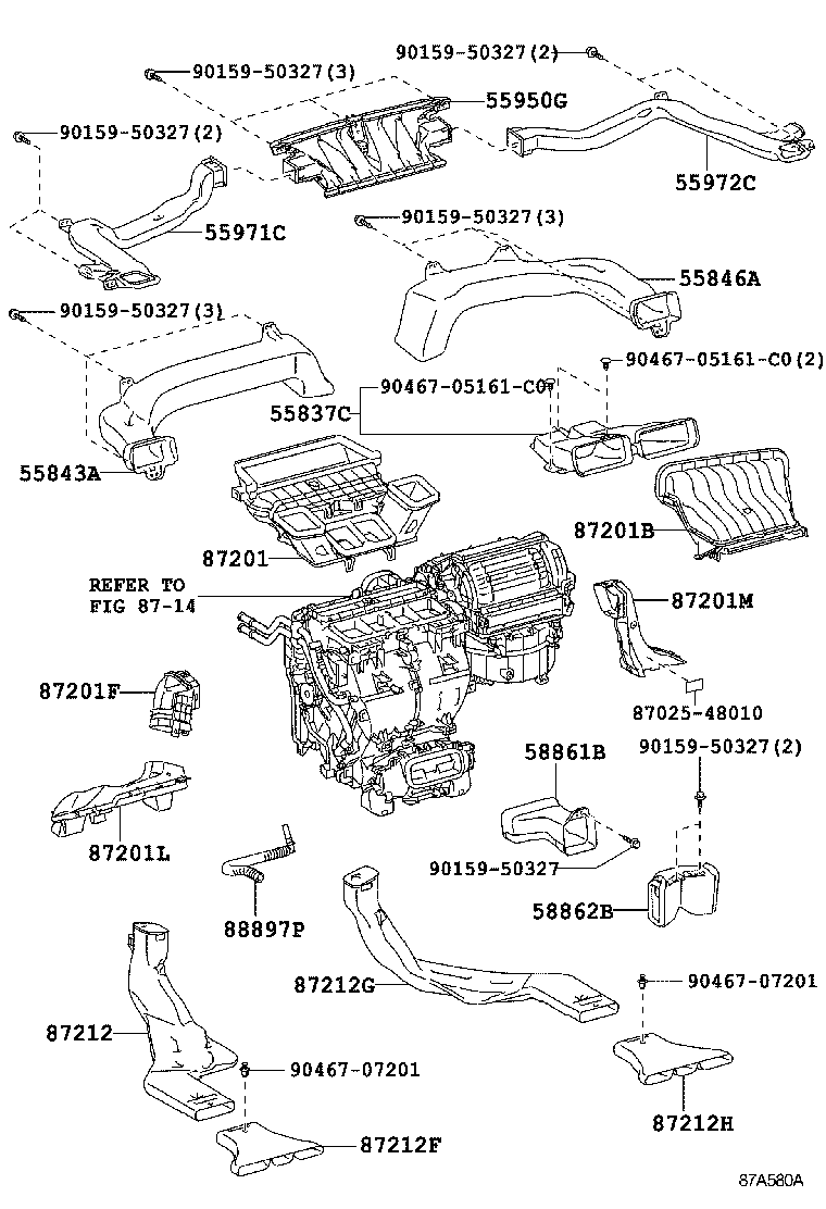 پنل و کلیدهای کولر RX350